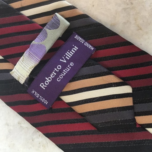 ROBERT VILLINI COUTURE SILK TIE - Picture 5 of 7